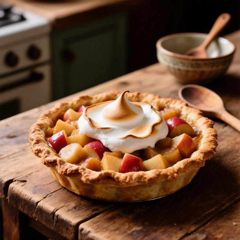 Szarlotka Polish Apple Pie With Meringue Top