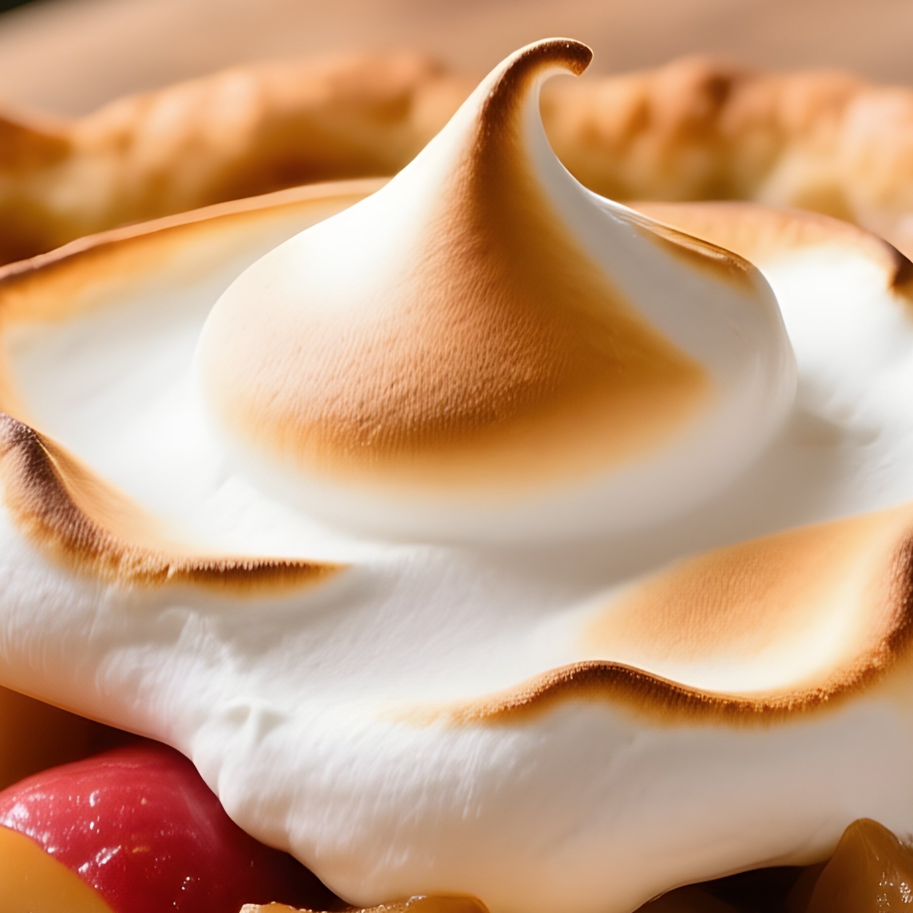 Szarlotka Polish Apple Pie With Meringue Top - Full Resolution Quality Preview