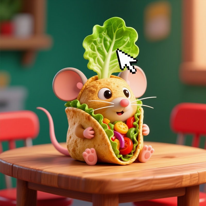 Taco Mouse Click Lettuce