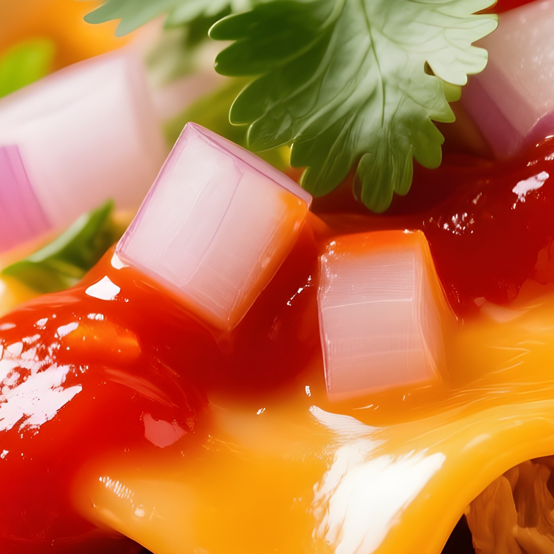 Taco With Soft Tortilla Dough And Spicy Toppings - Full Resolution Quality Preview