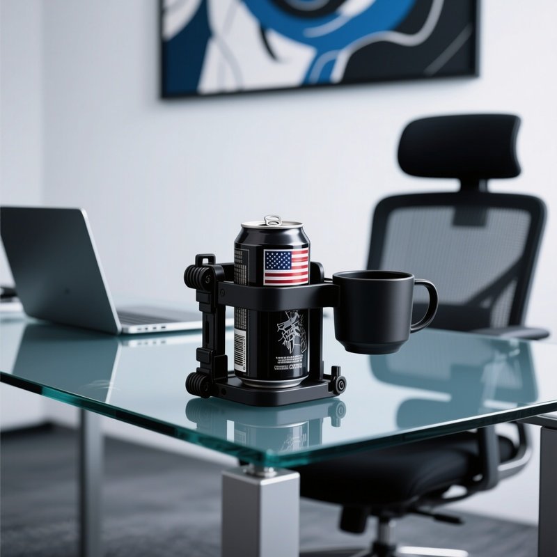 Tactical Soda Holder Military Grade Desk Clamp 2