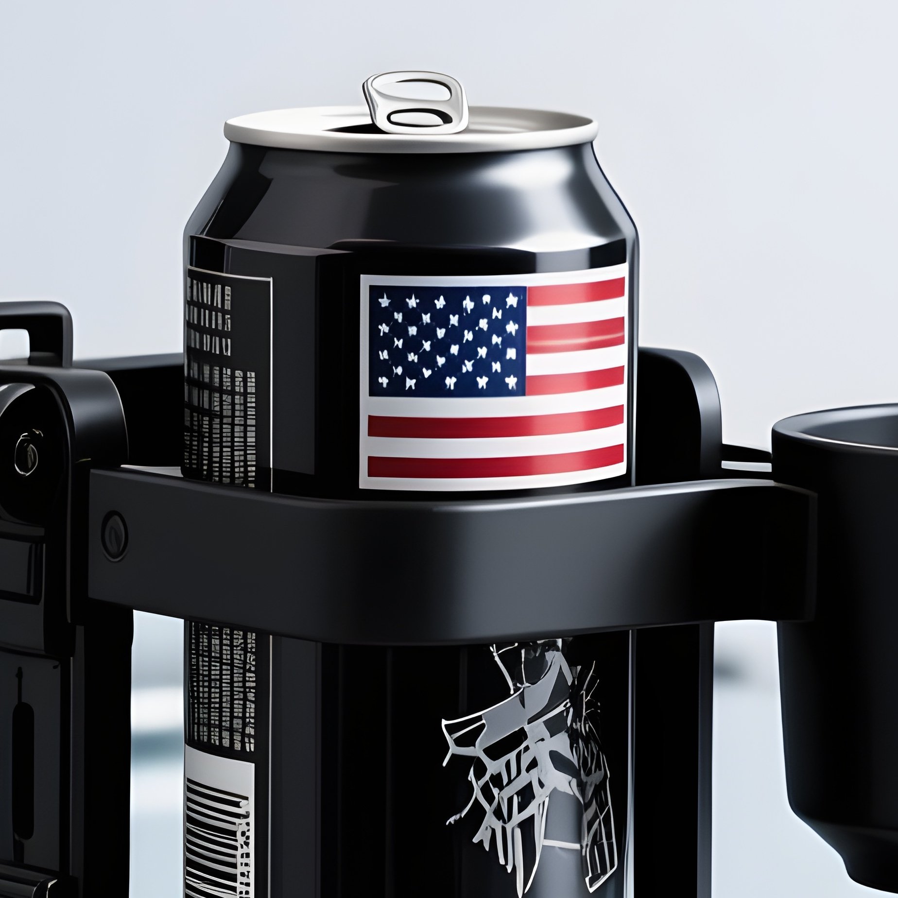 Tactical Soda Holder Military Grade Desk Clamp 2 - Full Resolution Quality Preview