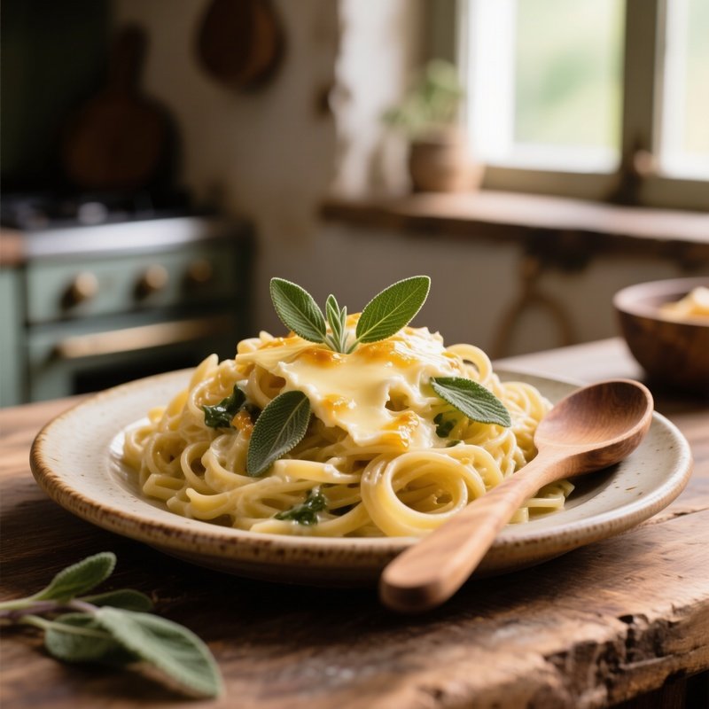 Tagliolini Al Burro E Salvia Fresh Pasta With Butter Sage And Cheese