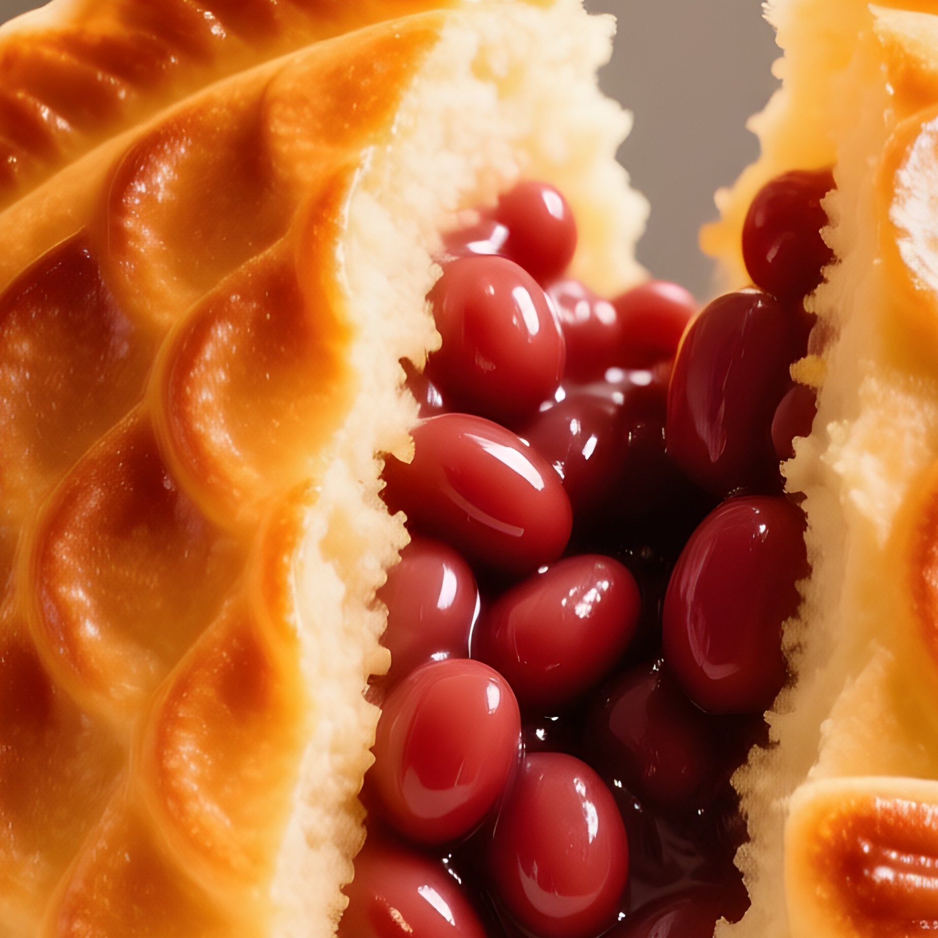 Taiyaki Fish Shaped Cake Filled With Sweet Red Bean Paste - Full Resolution Quality Preview