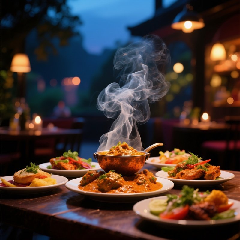 🍢 Tandoori & Starters (Atmosphere  Smoky, Vibrant, Evening)