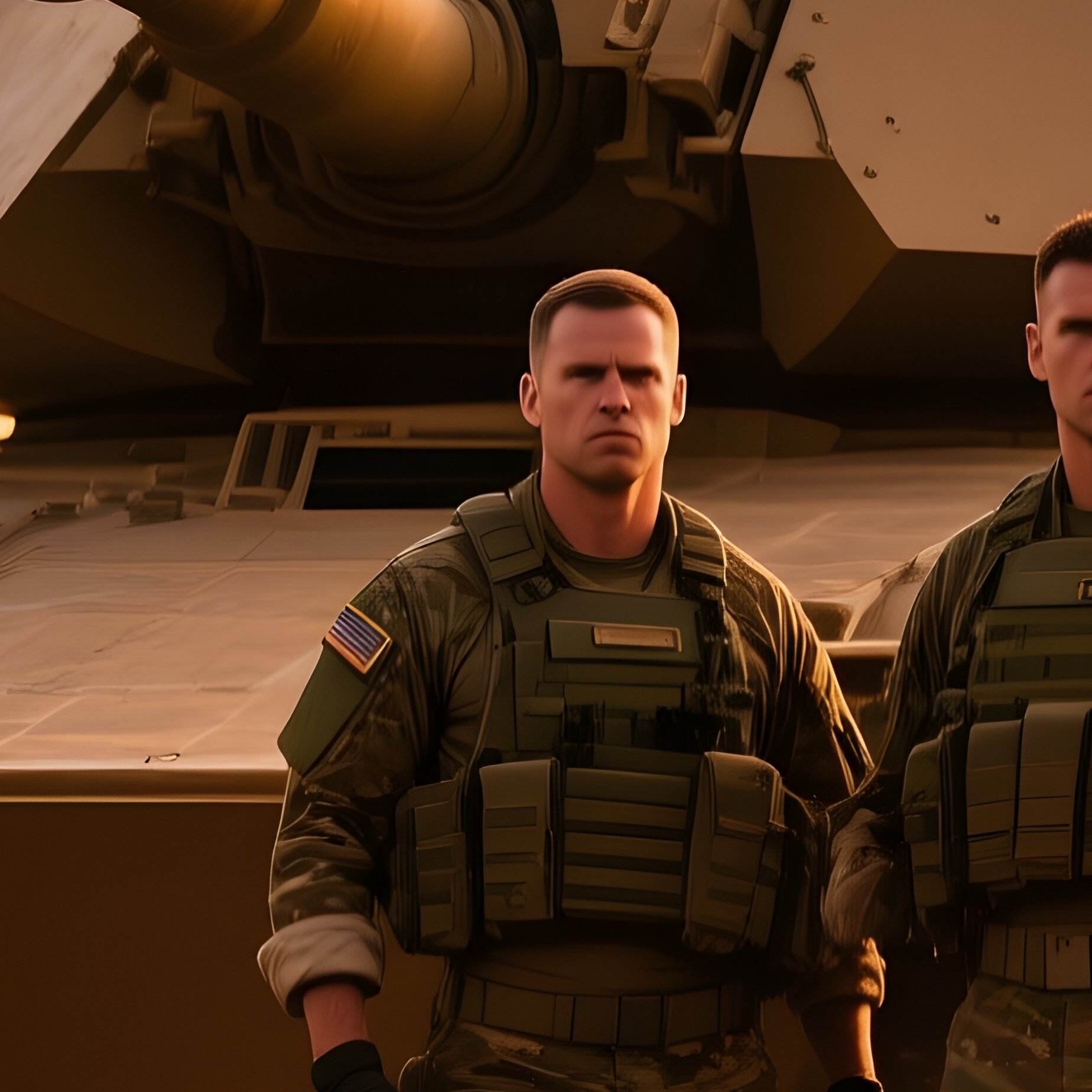 Tank Crew Sunset Dust - Full Resolution Quality Preview