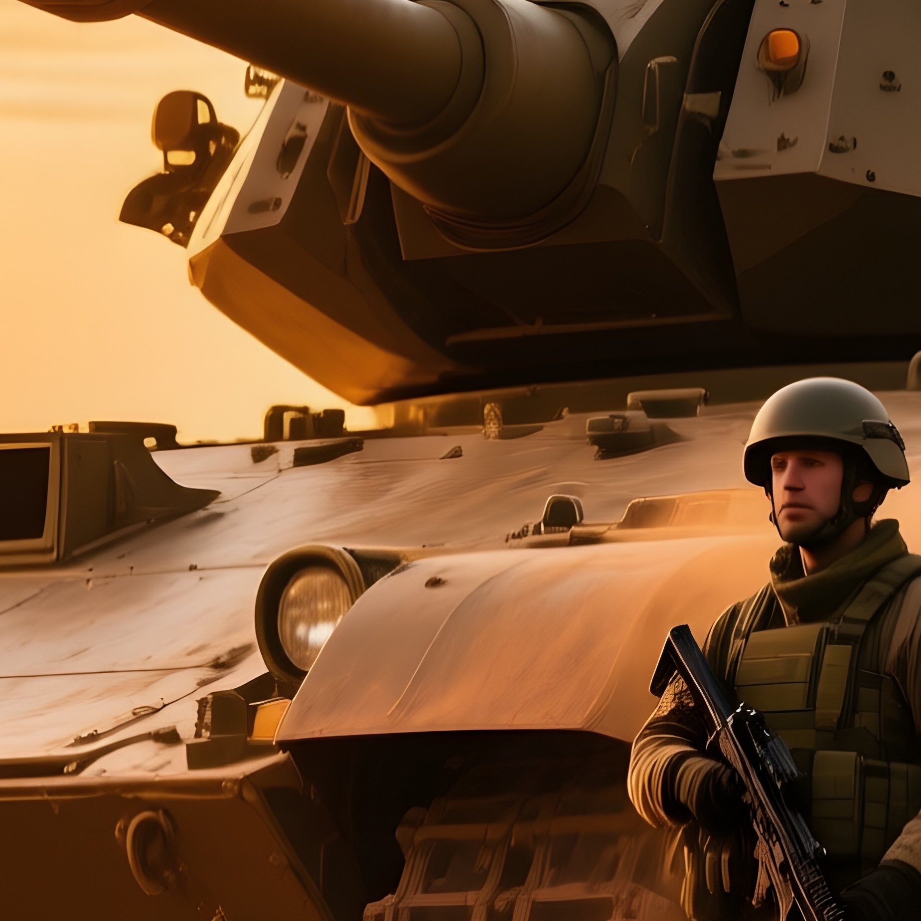 Tank Crew Sunset Dust Alternative - Full Resolution Quality Preview