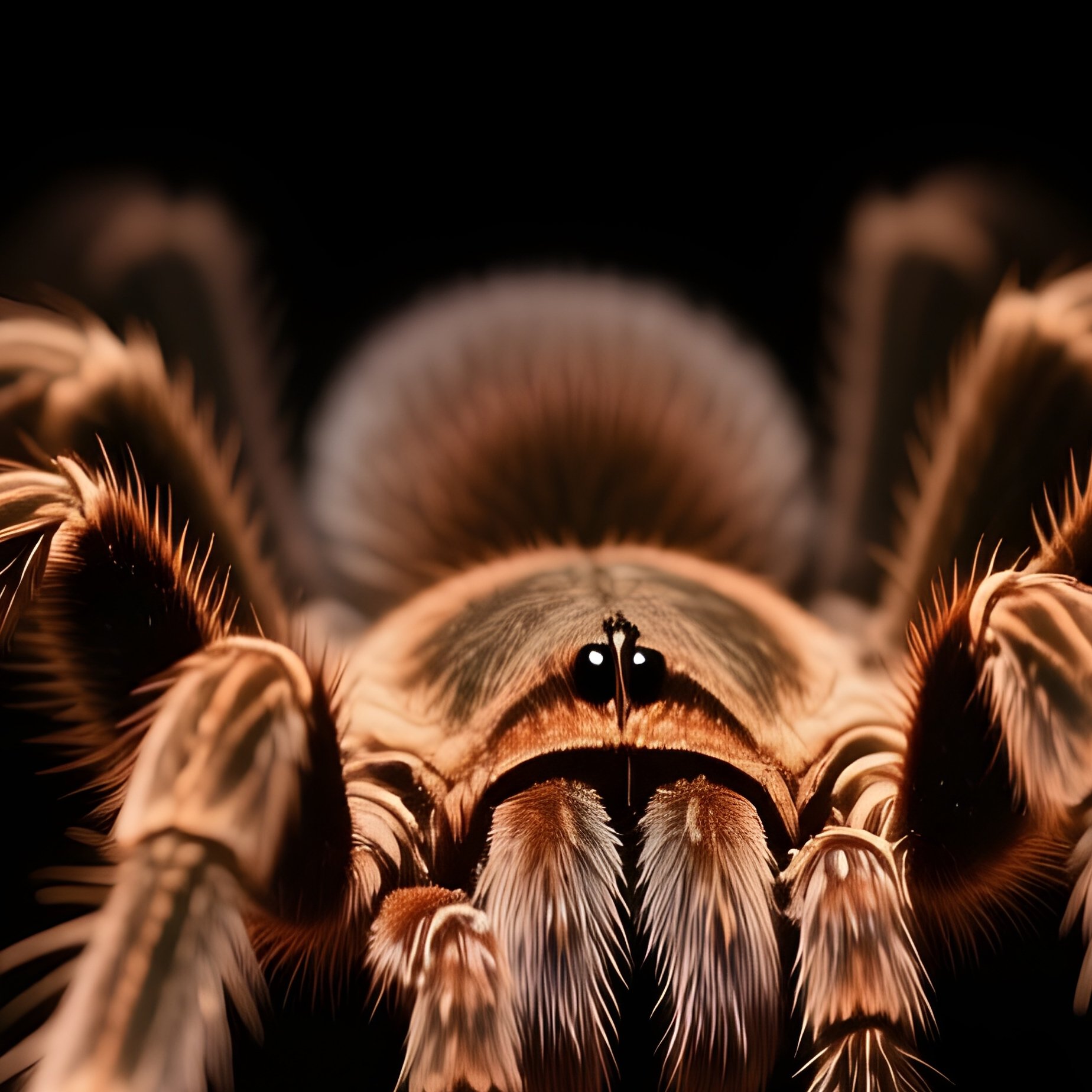 Tarantula Emerging From Burrow Silk Webbing - Full Resolution Quality Preview