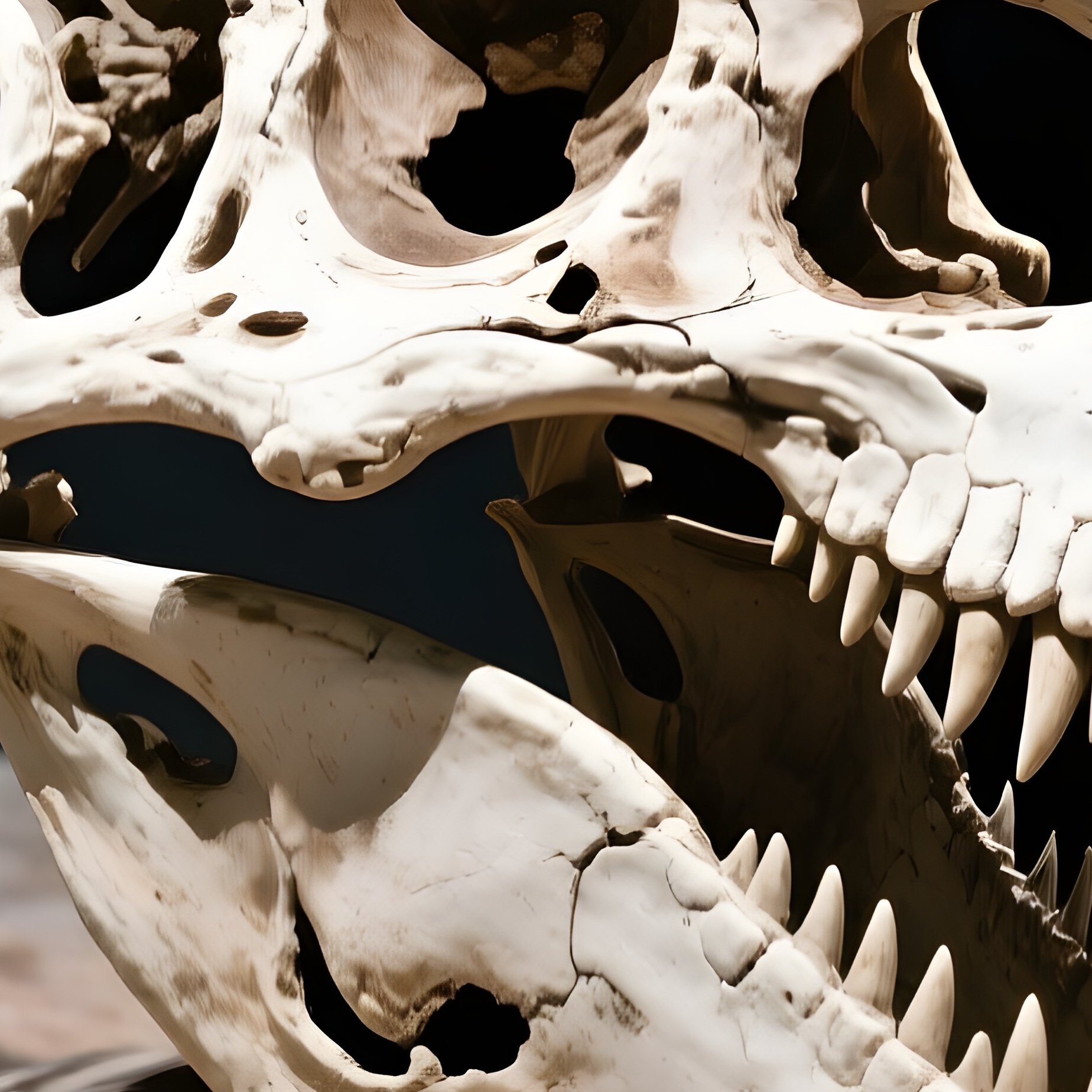 Tarbosaurus Fossil Artwork - Full Resolution Quality Preview