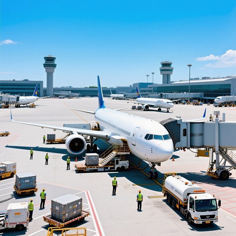 Tarmac Ramp Action Das Vorfeld Airport Operations