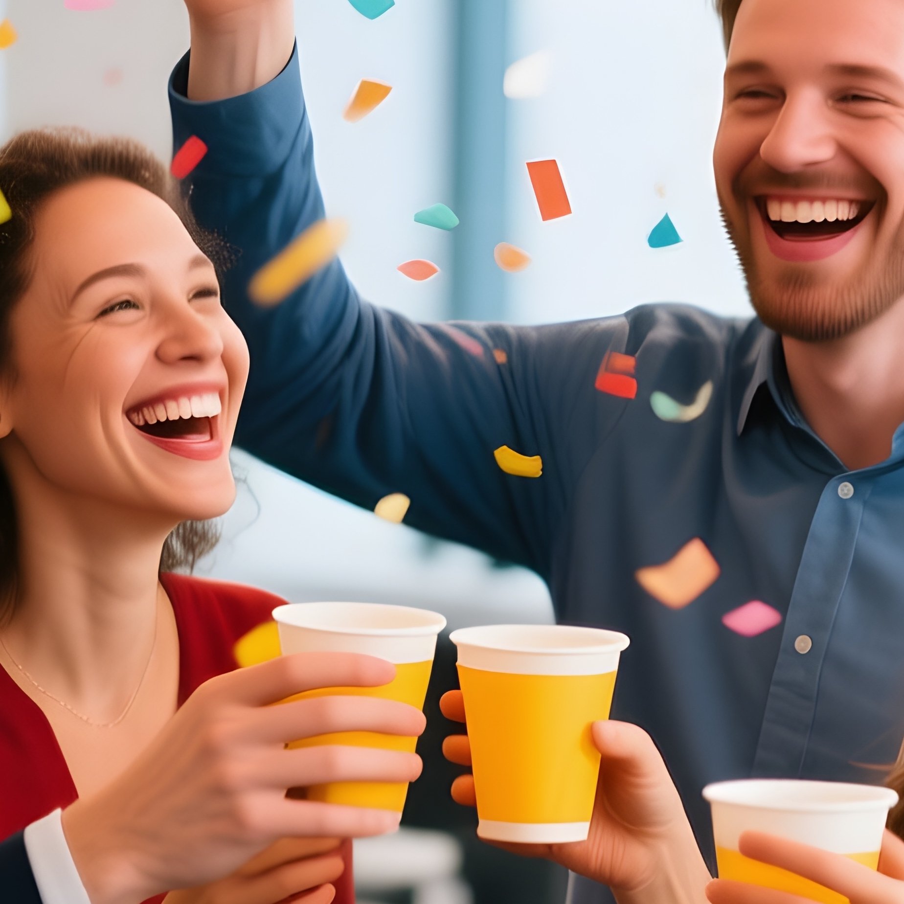 Team Celebrating Milestone Success - Full Resolution Quality Preview