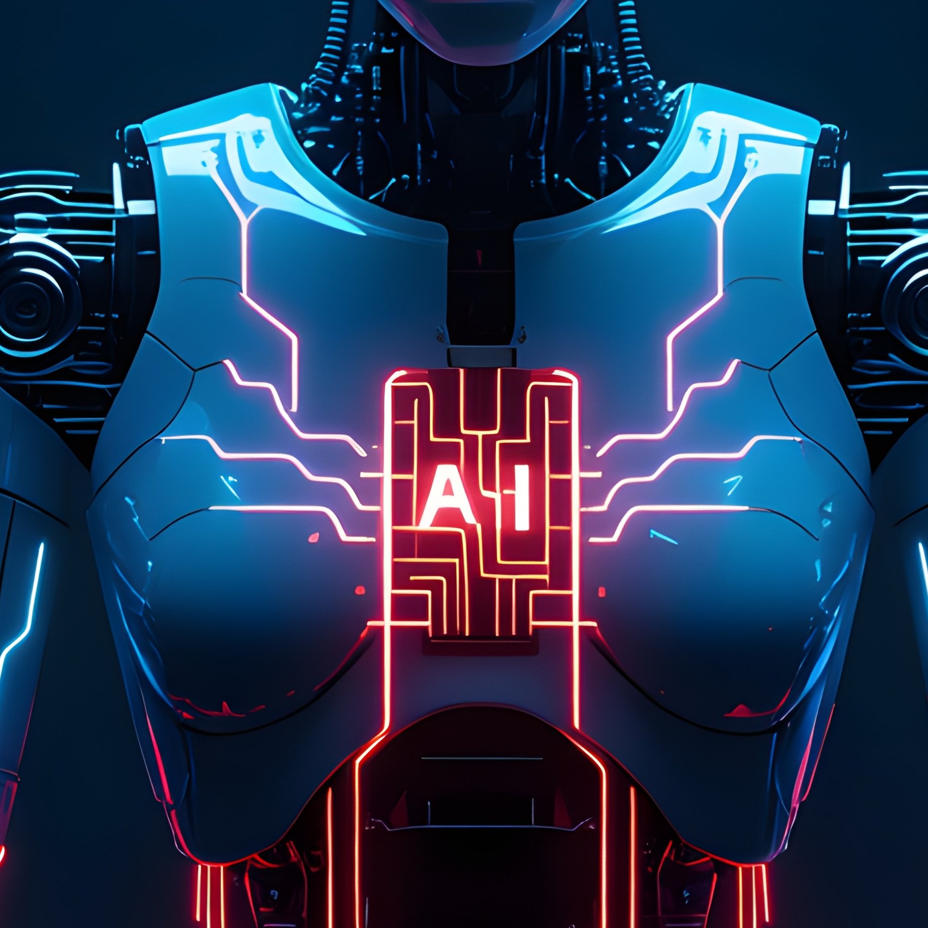 Technology And Data As Digital Artificial Intelligence - Full Resolution Quality Preview