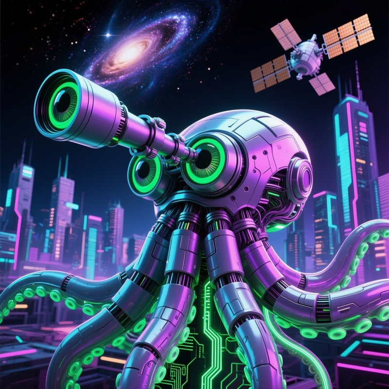 Telescope Octopus Tubular Eyes Swiveling Independently 2