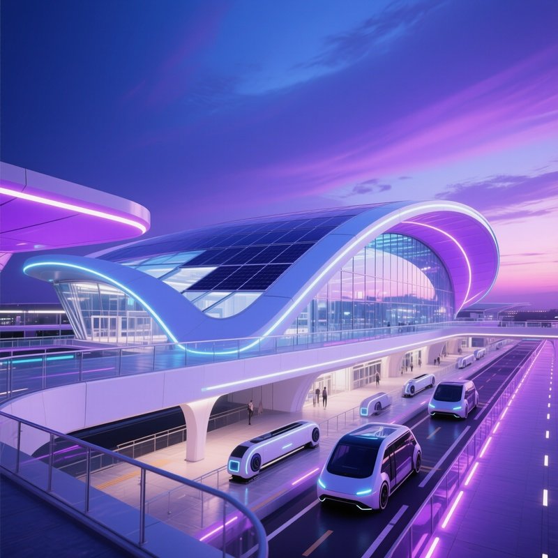 Terminal Exterior Architecture Außenansicht 3