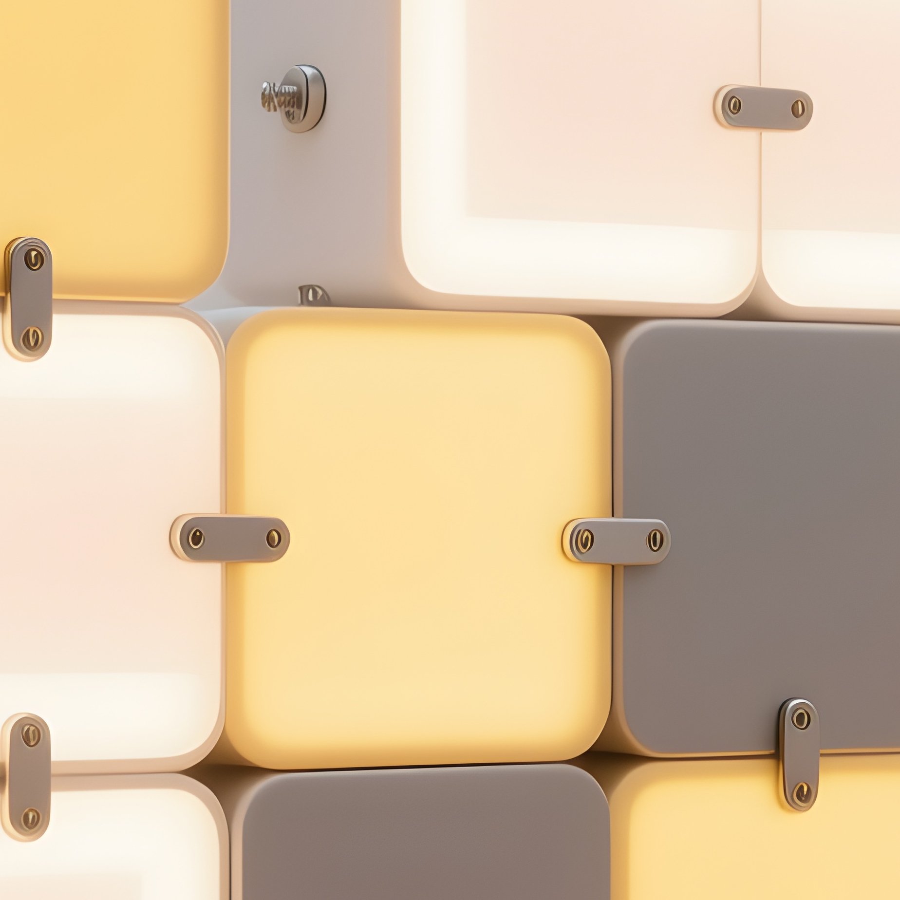 Tetris Lamp Stackable Light Blocks Light Up When Connected - Full Resolution Quality Preview