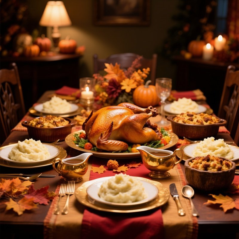 Thanksgiving Table Turkey Centerpiece