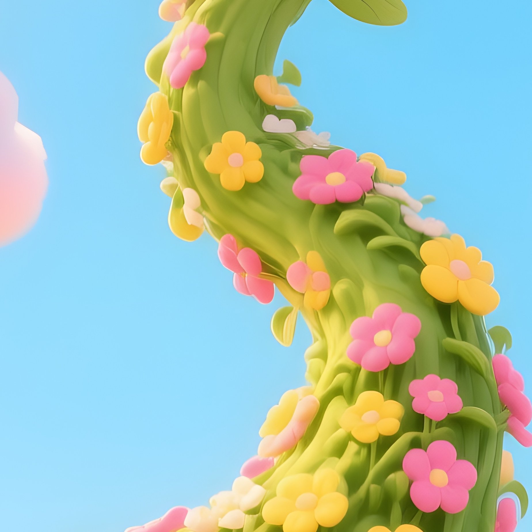 The Beanstalk Fairytale Giant Beanstalk Reaches Clouds Giants Live - Full Resolution Quality Preview