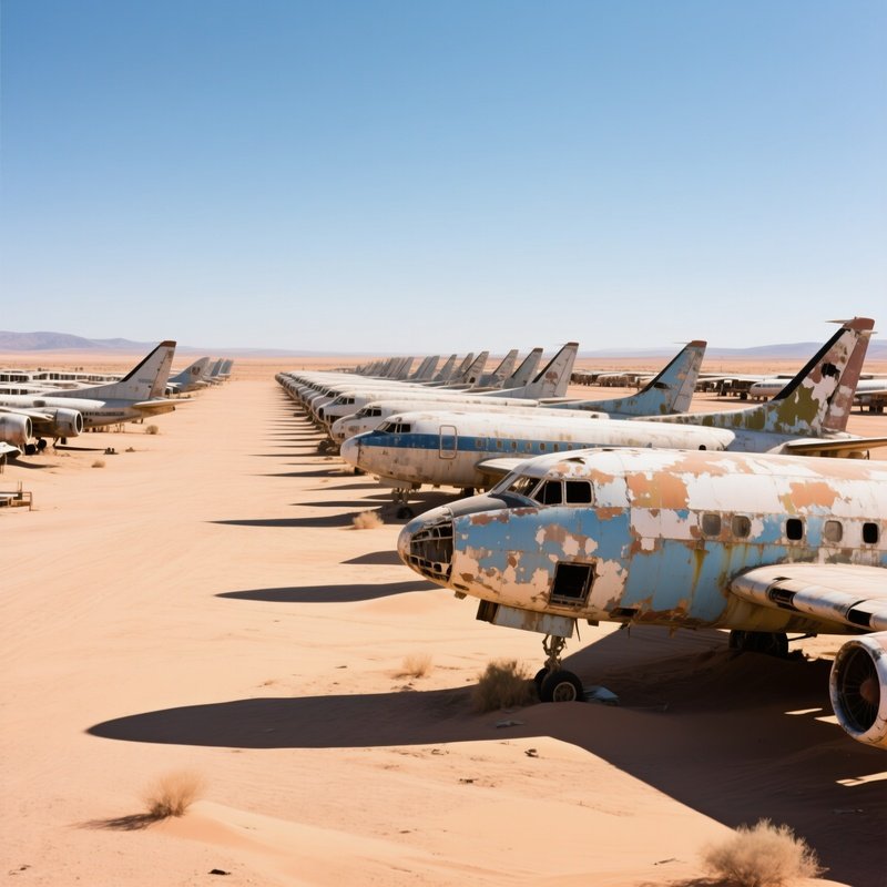 The Boneyard Retired Aircraft Desert