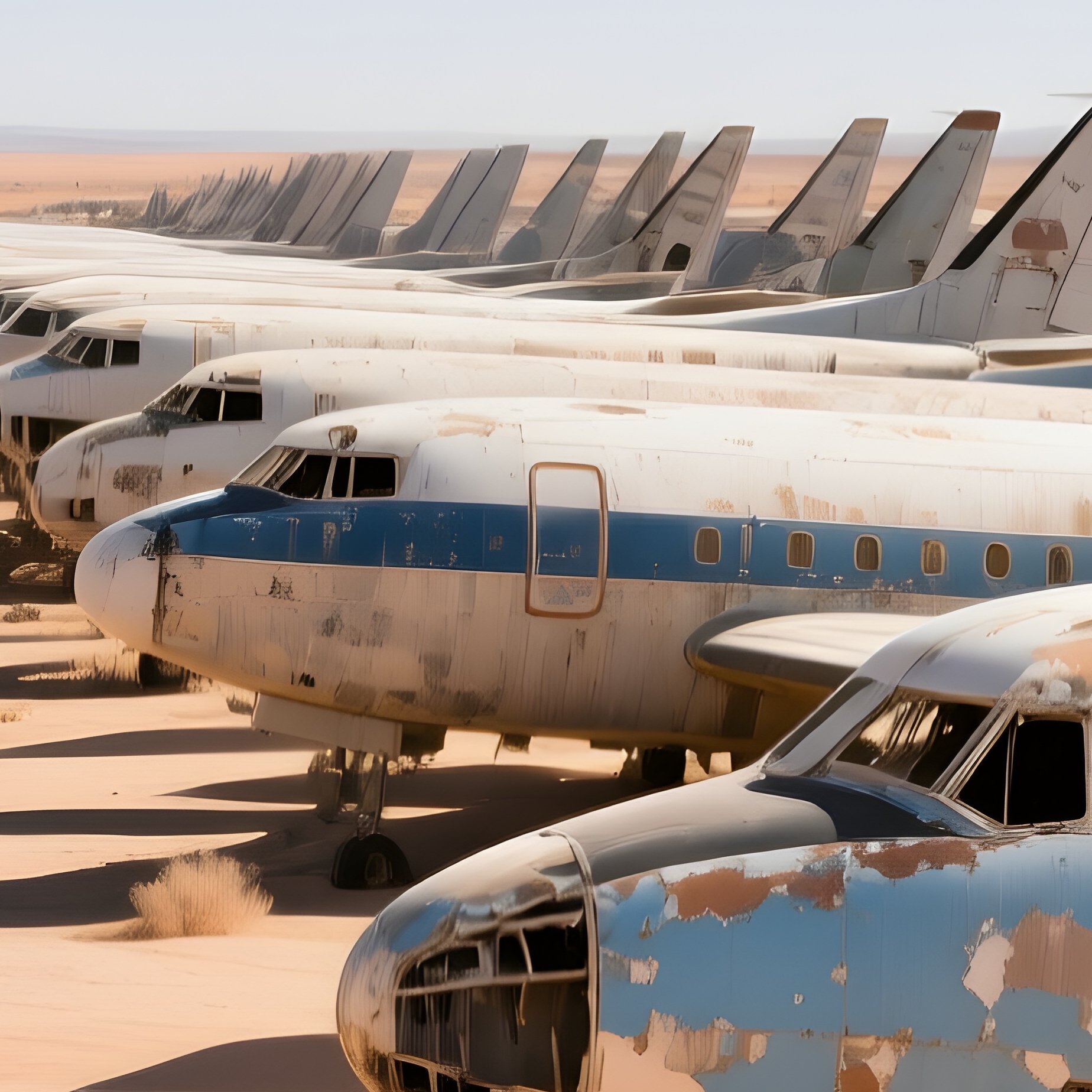The Boneyard Retired Aircraft Desert - Full Resolution Quality Preview