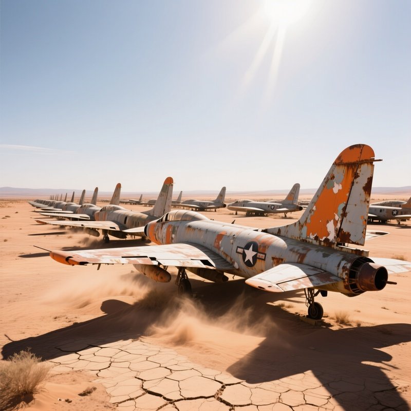The Boneyard Retired Aircraft Desert