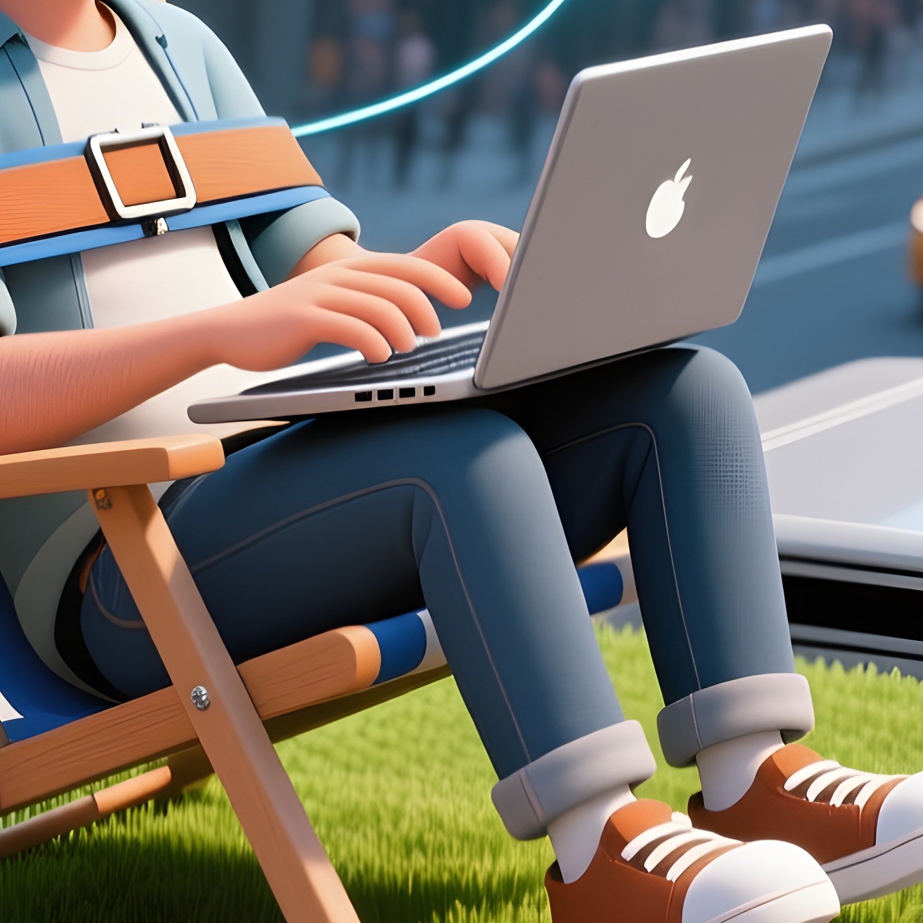 The Bus Roof Rider Sitting In A Lawn Chair Strapped To The Roof Of A Moving City Bus Stealing The Bus S Wi Fi - Full Resolution Quality Preview