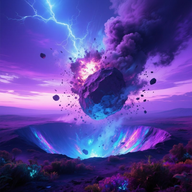 The Color Out Of Space Meteorite Crash Vegetation Altered