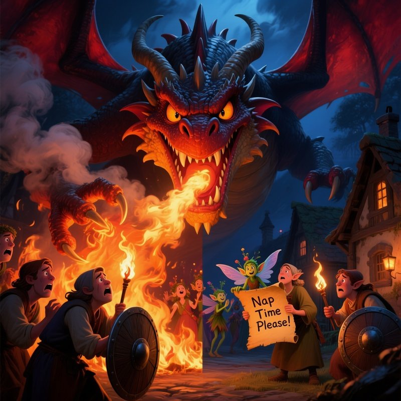 The Cowardly Dragon Village Threat