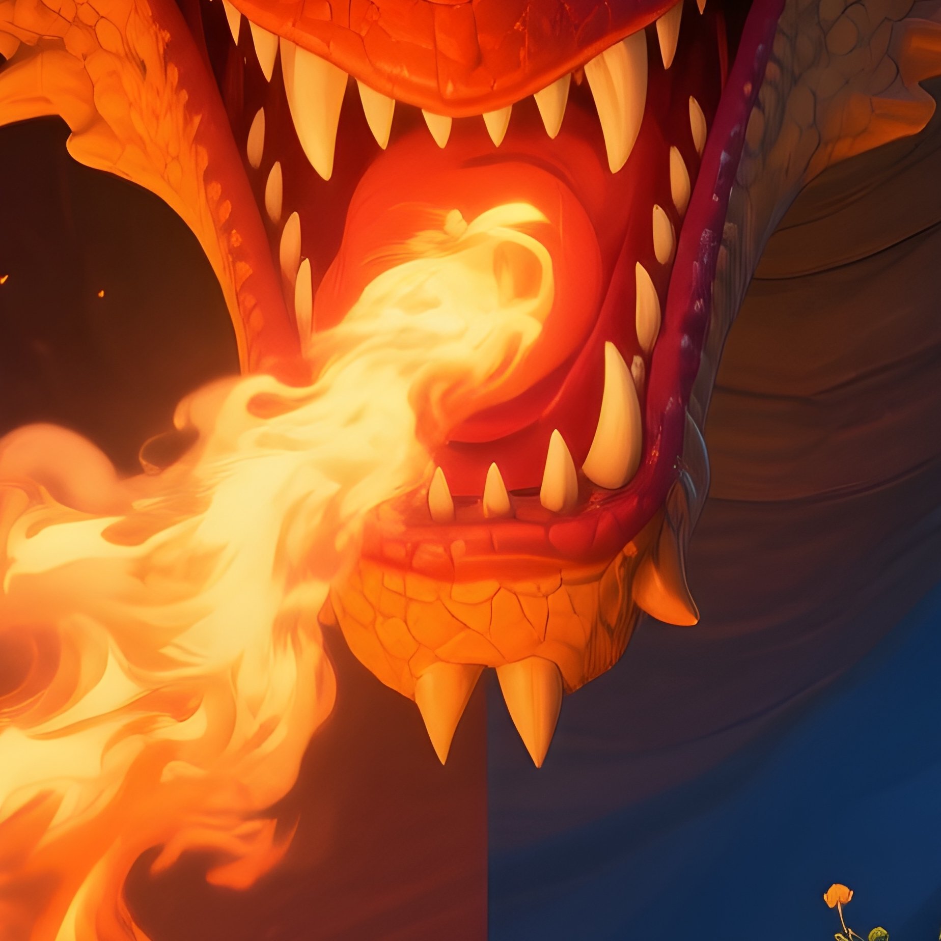 The Cowardly Dragon Village Threat - Full Resolution Quality Preview