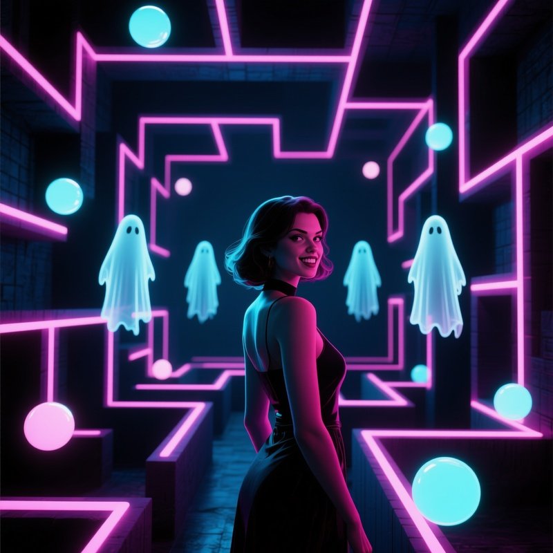 The Endless Maze Retro Futuristic Labyrinth