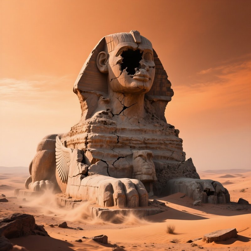 The Faceless God Sphinx Desert