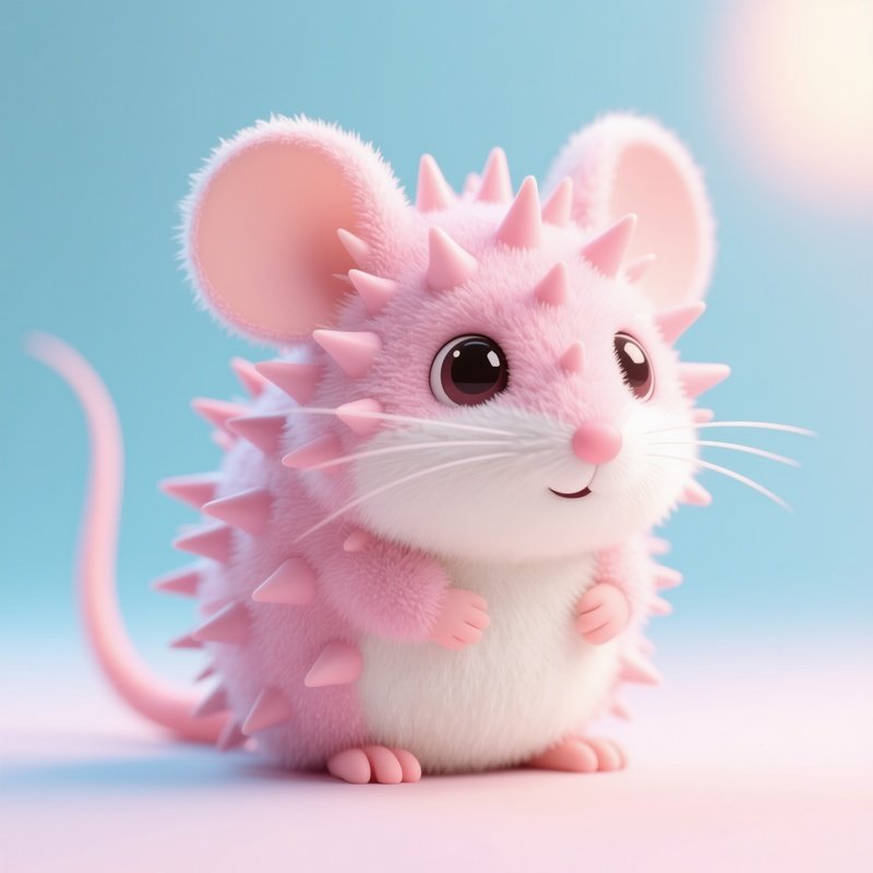 The Hedgehog A Mouse Covered In Soft Rubber Spikes