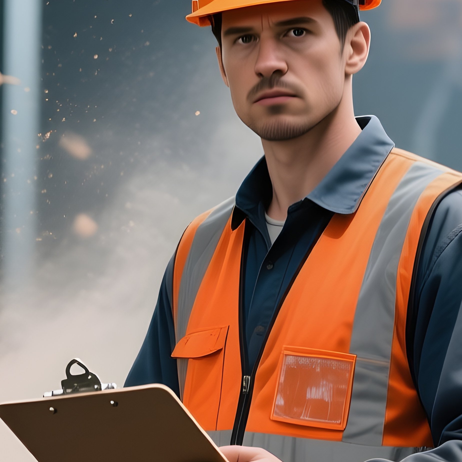 The Human Element Industrial Worker On Floor - Full Resolution Quality Preview