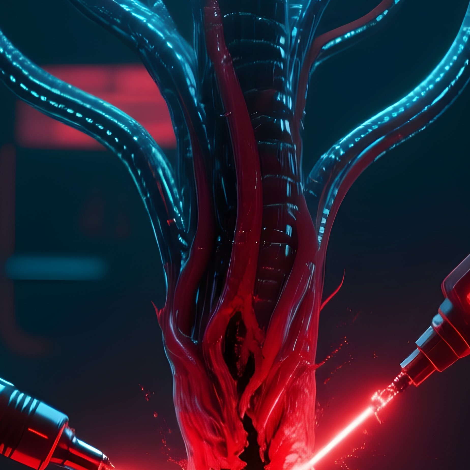 The Hydra As A Digital Ai Visualization Of System Renewal - Full Resolution Quality Preview