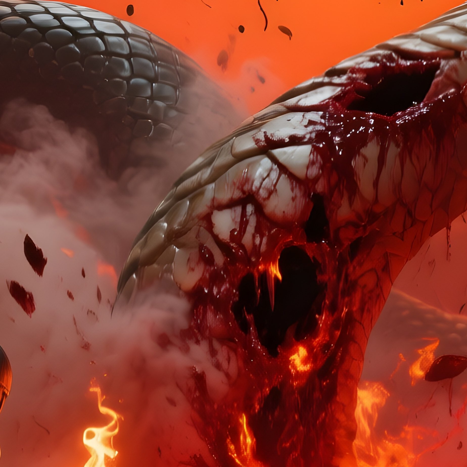 The Hydra Monster Grows Two Heads For Every One Cut Off - Full Resolution Quality Preview