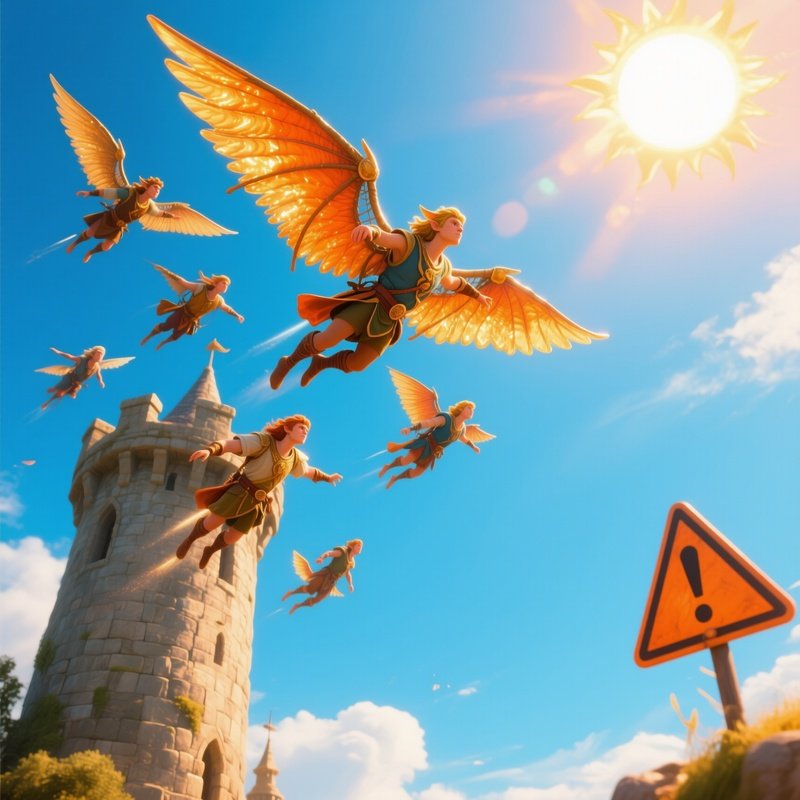 The Icarus Flight Party With Wax Wings