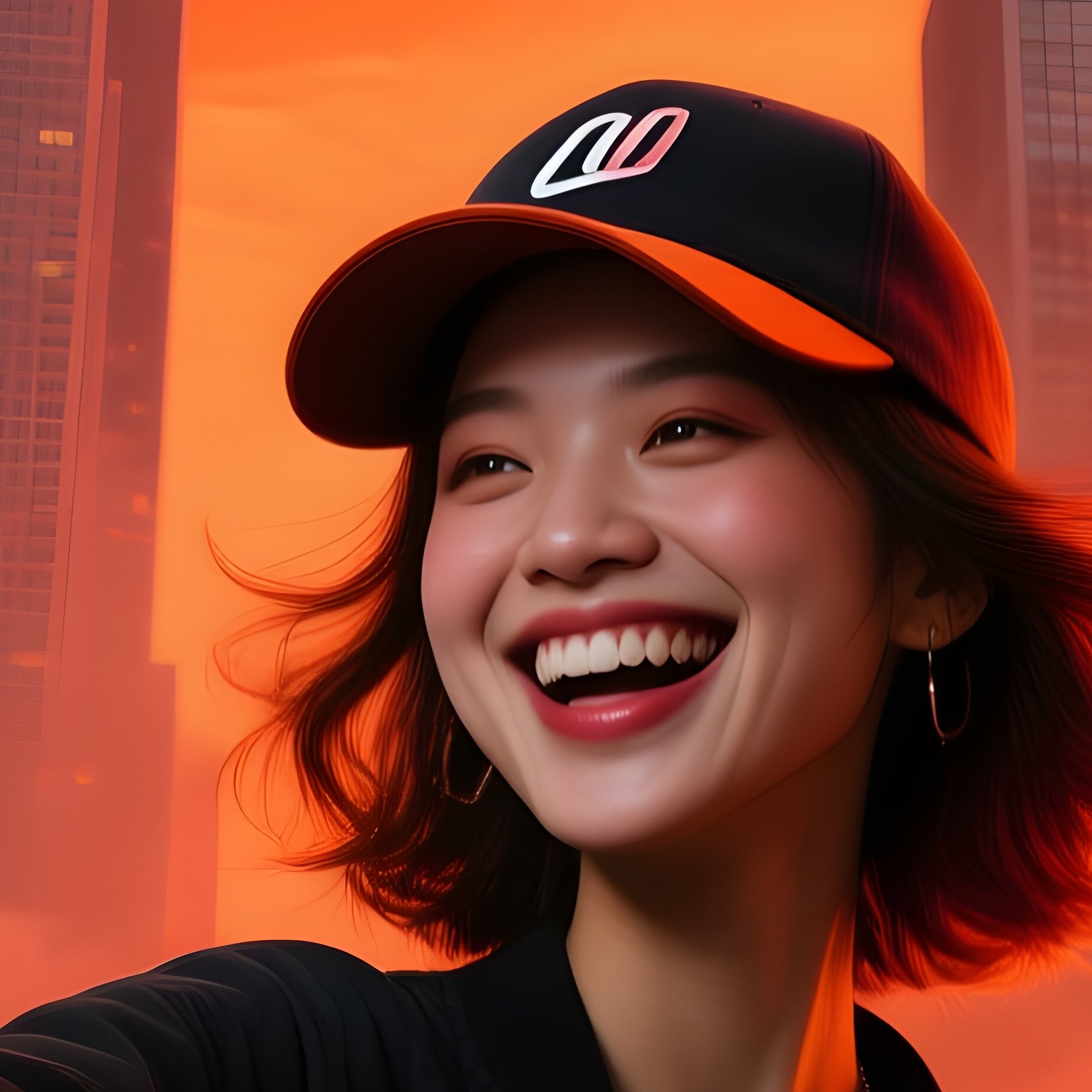 The Last Influencer Recording Good Morning Guys In Front Of Burning Civilization - Full Resolution Quality Preview