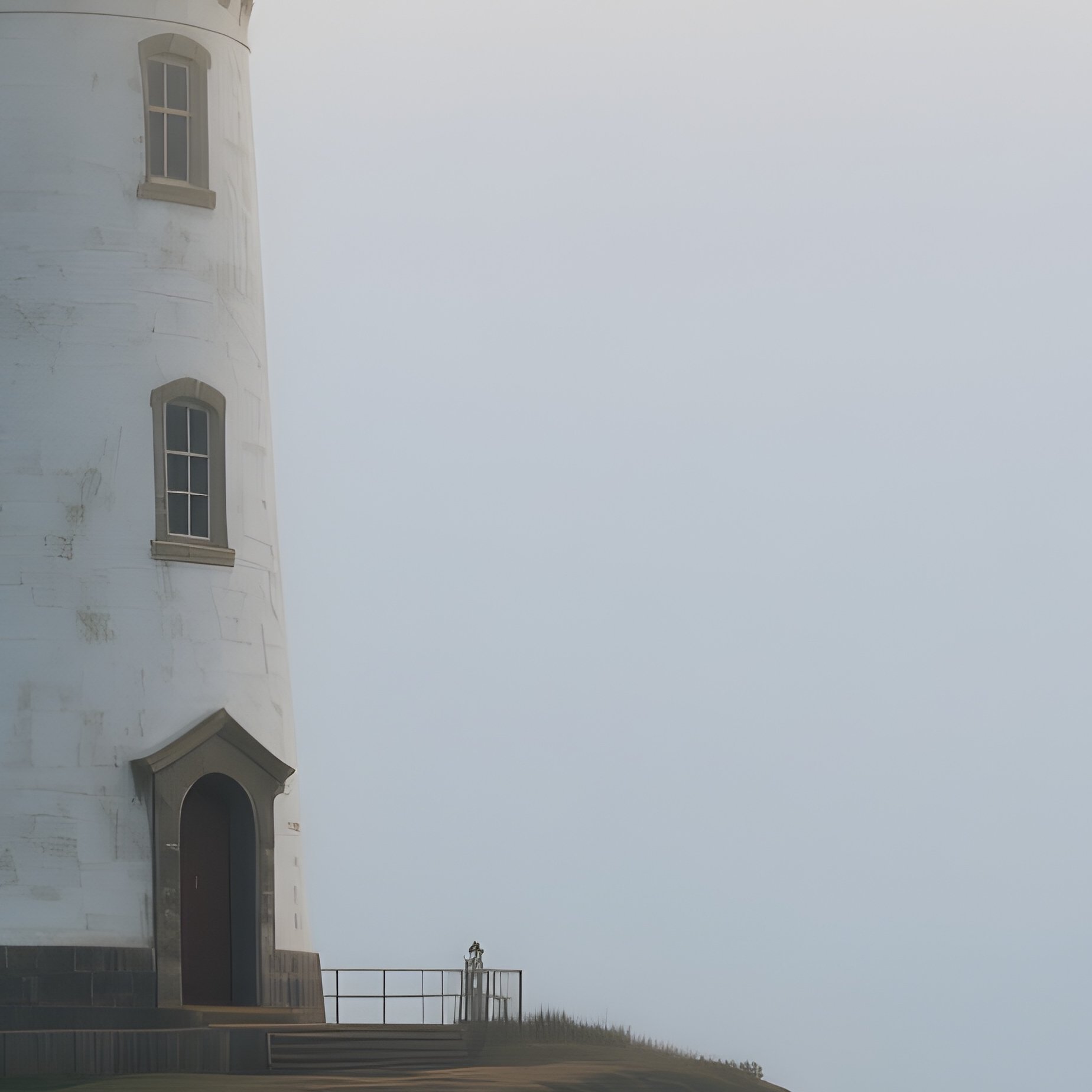 The Lighthouse: A Solitary Lighthouse Standing On A Cliff, Beaming A Bright Light Through Thick Fog, Guiding Ships, Symbolizing Mentorship And Guidance. - Full Resolution Quality Preview