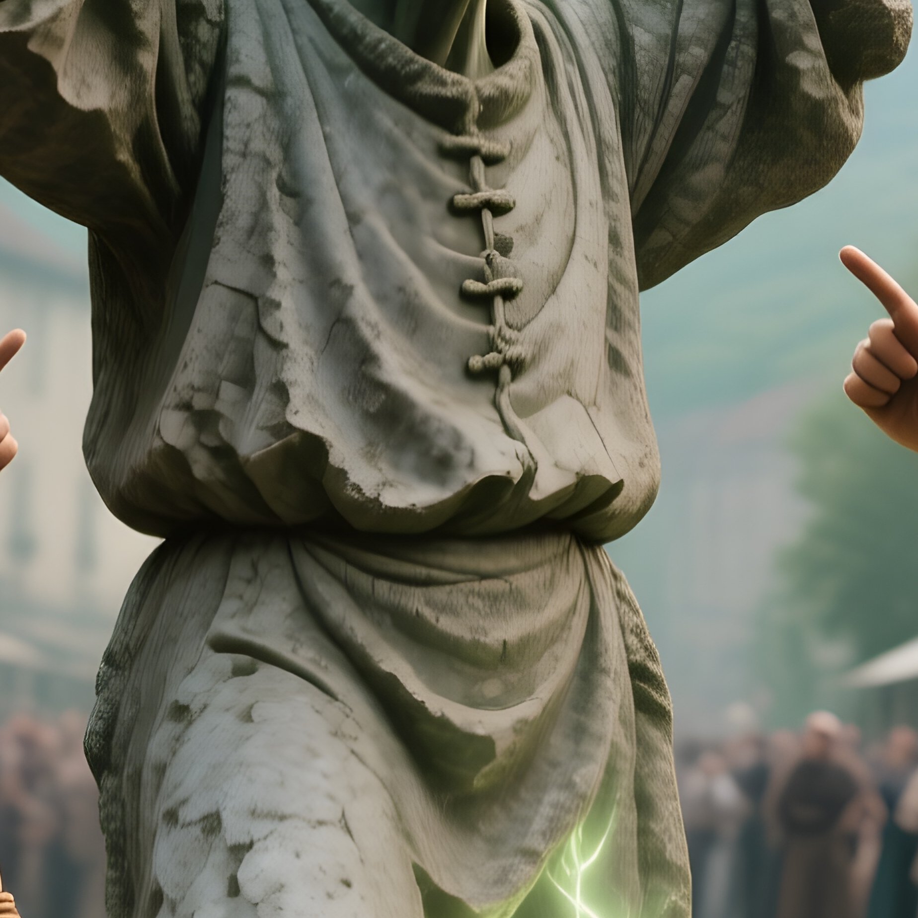 The Living Statue Town Square Debates - Full Resolution Quality Preview