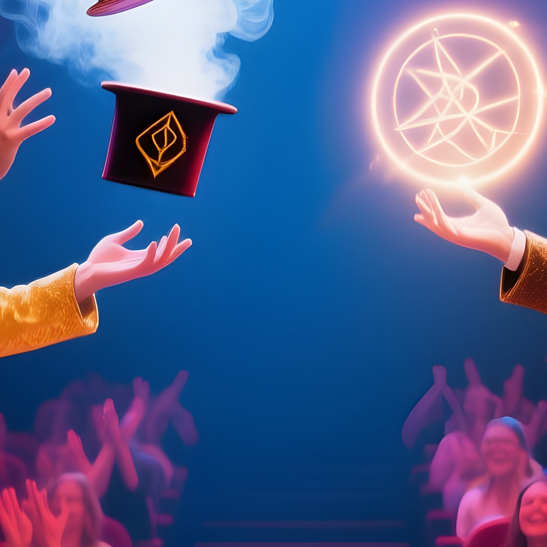 The Magic Contest Non Lethal Duel Of Illusion Magic To Entertain A Crowd - Full Resolution Quality Preview