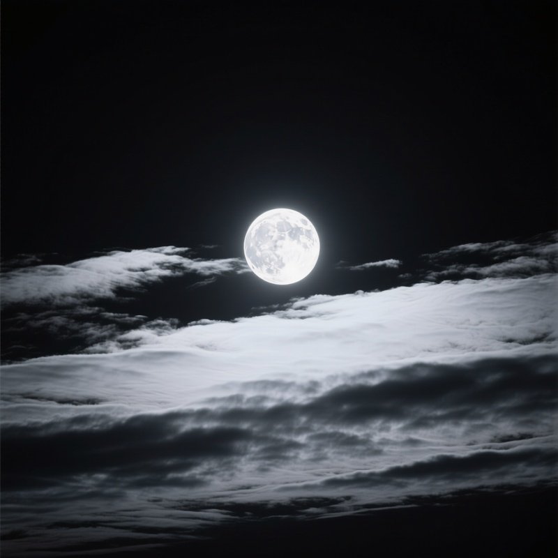 The Moon Night Sky