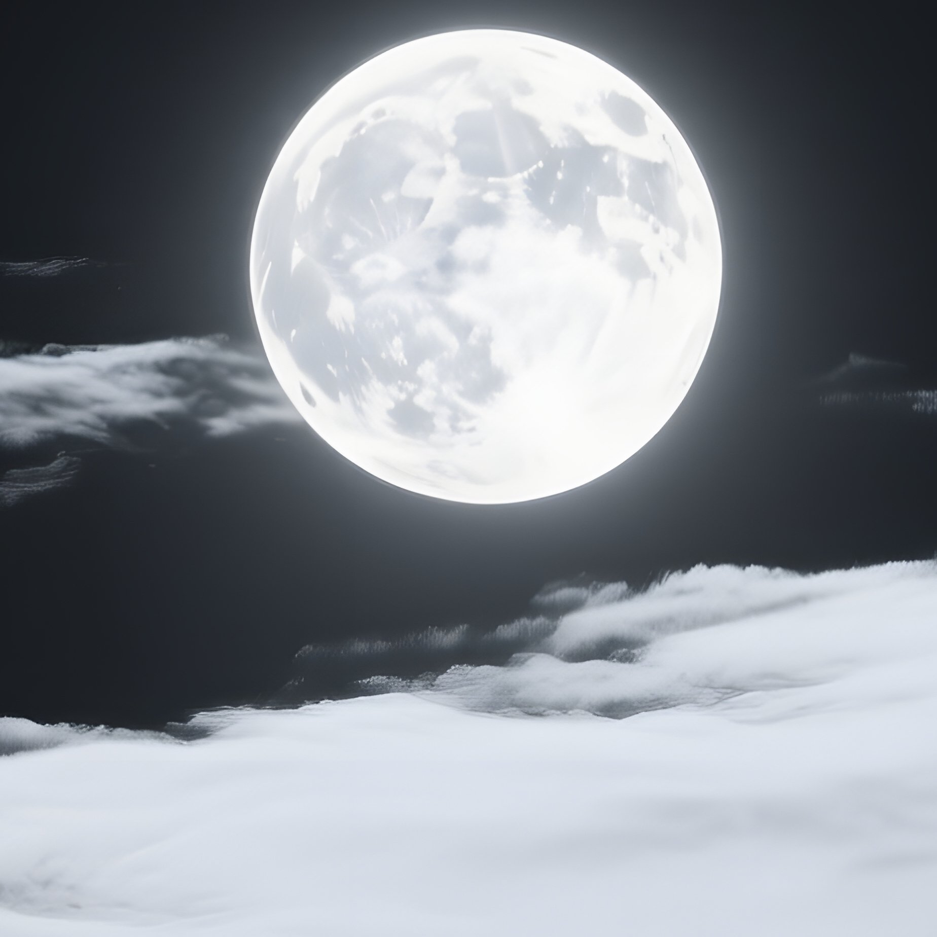 The Moon Night Sky - Full Resolution Quality Preview