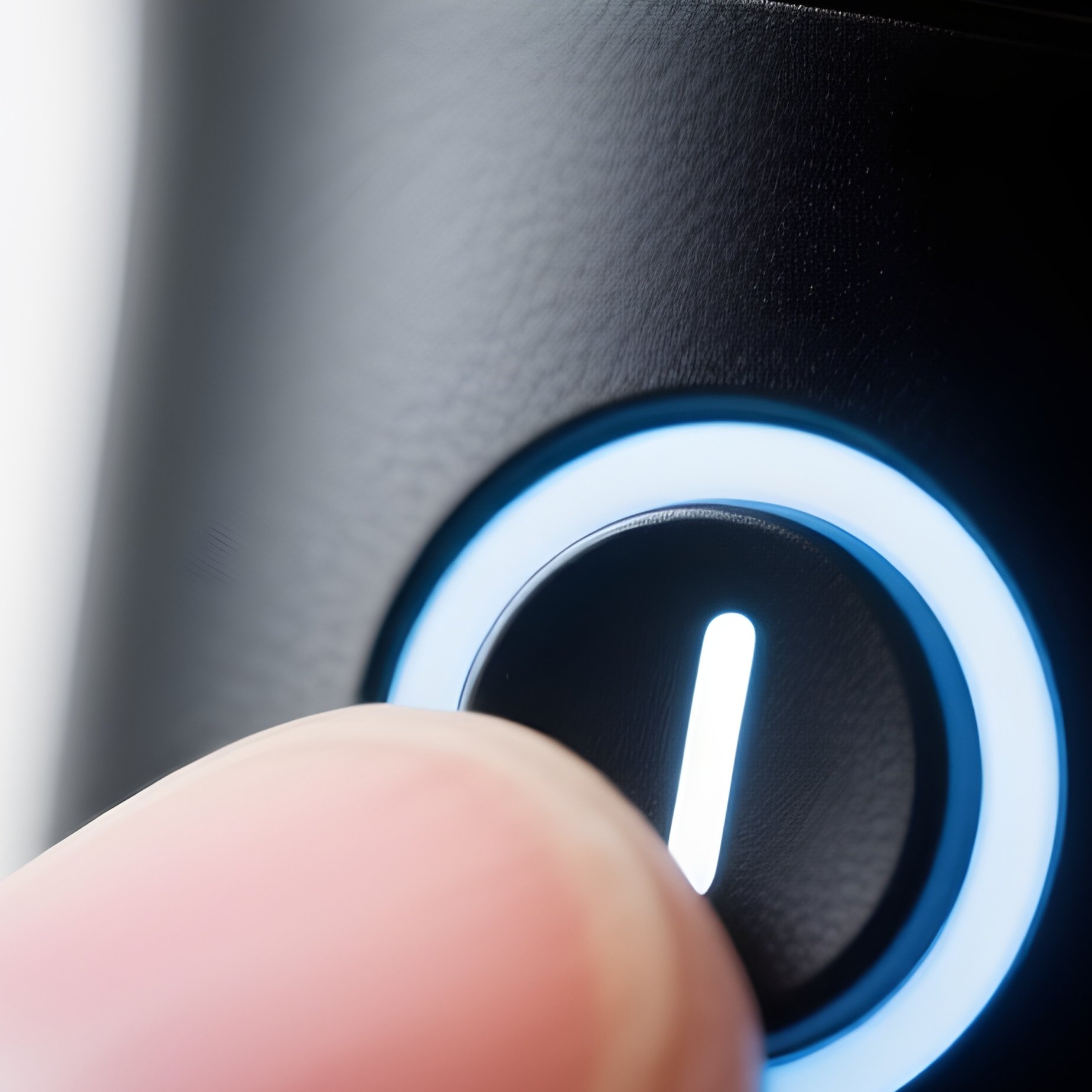 The Mute Button A Close Up Of A Finger Pressing A Mute Icon On A Generic External Microphone - Full Resolution Quality Preview