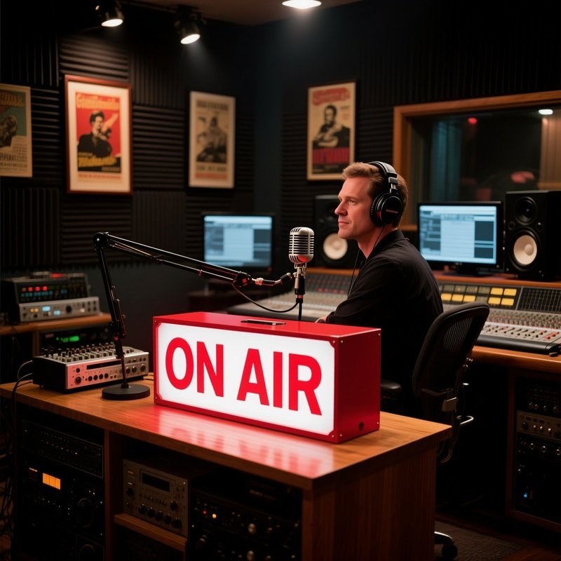 The On Air Sign A Light Up Box For A Radio Studio