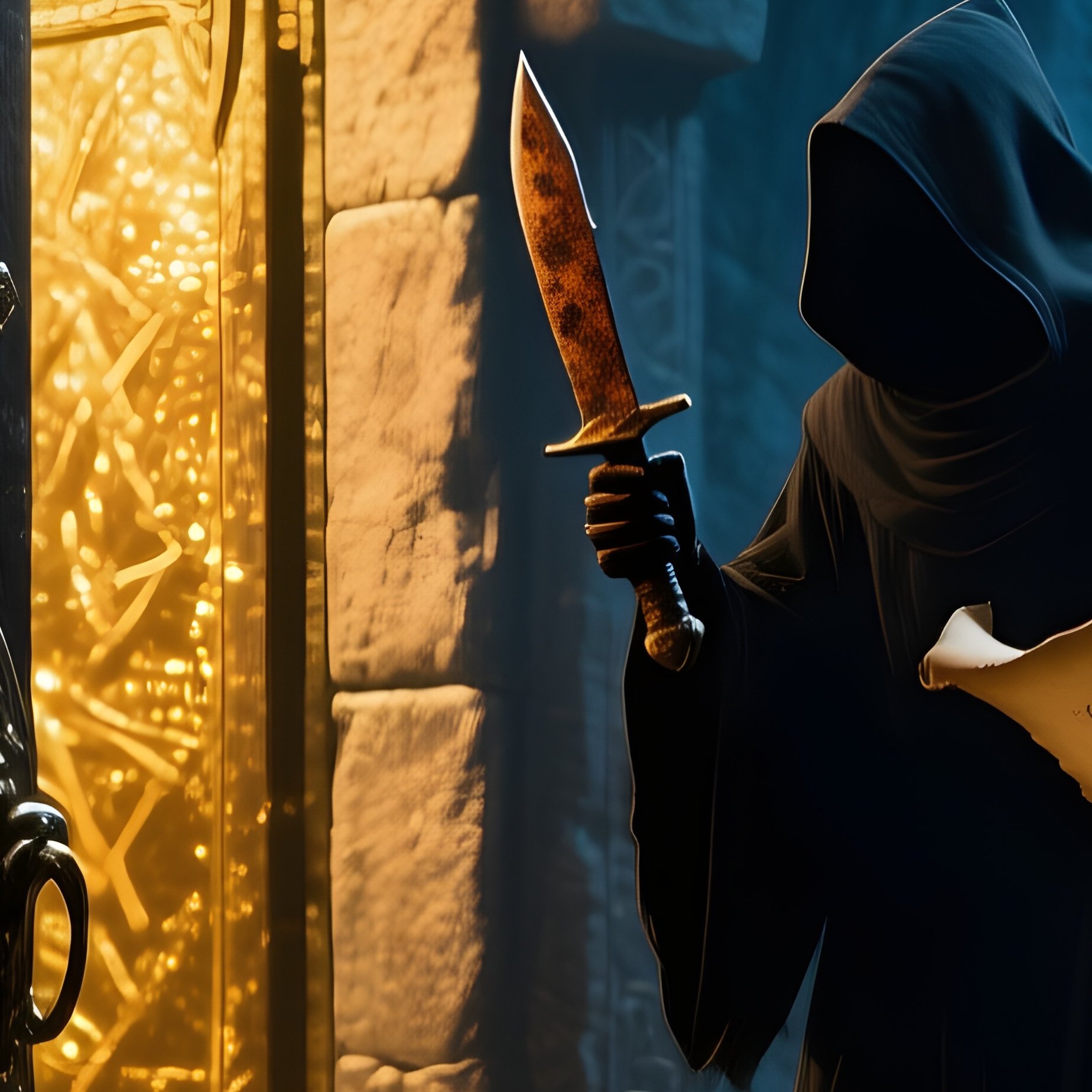 The Open Sesame Magical Cave Door - Full Resolution Quality Preview