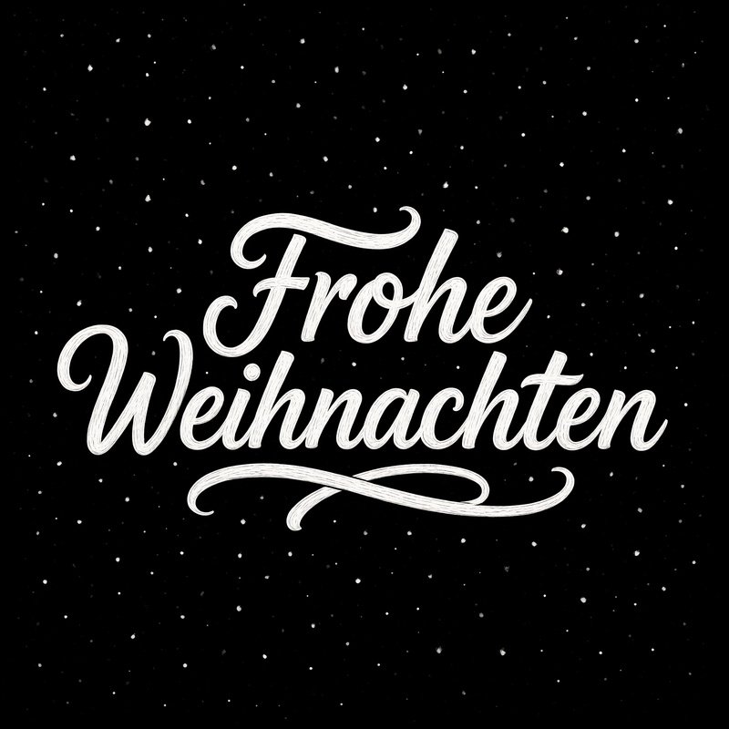 The Phrase Frohe Weihnachten Christmas German