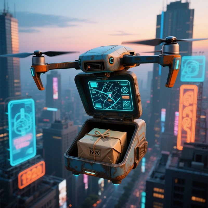 The Pre War Drone An Automated Delivery Drone Is Still Trying To Deliver A Package From 100 Years Ago