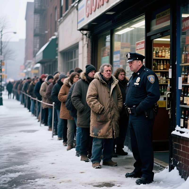 The Queue 1988 Liquor Store Queue During Gorbachev Anti Alcohol Campaign
