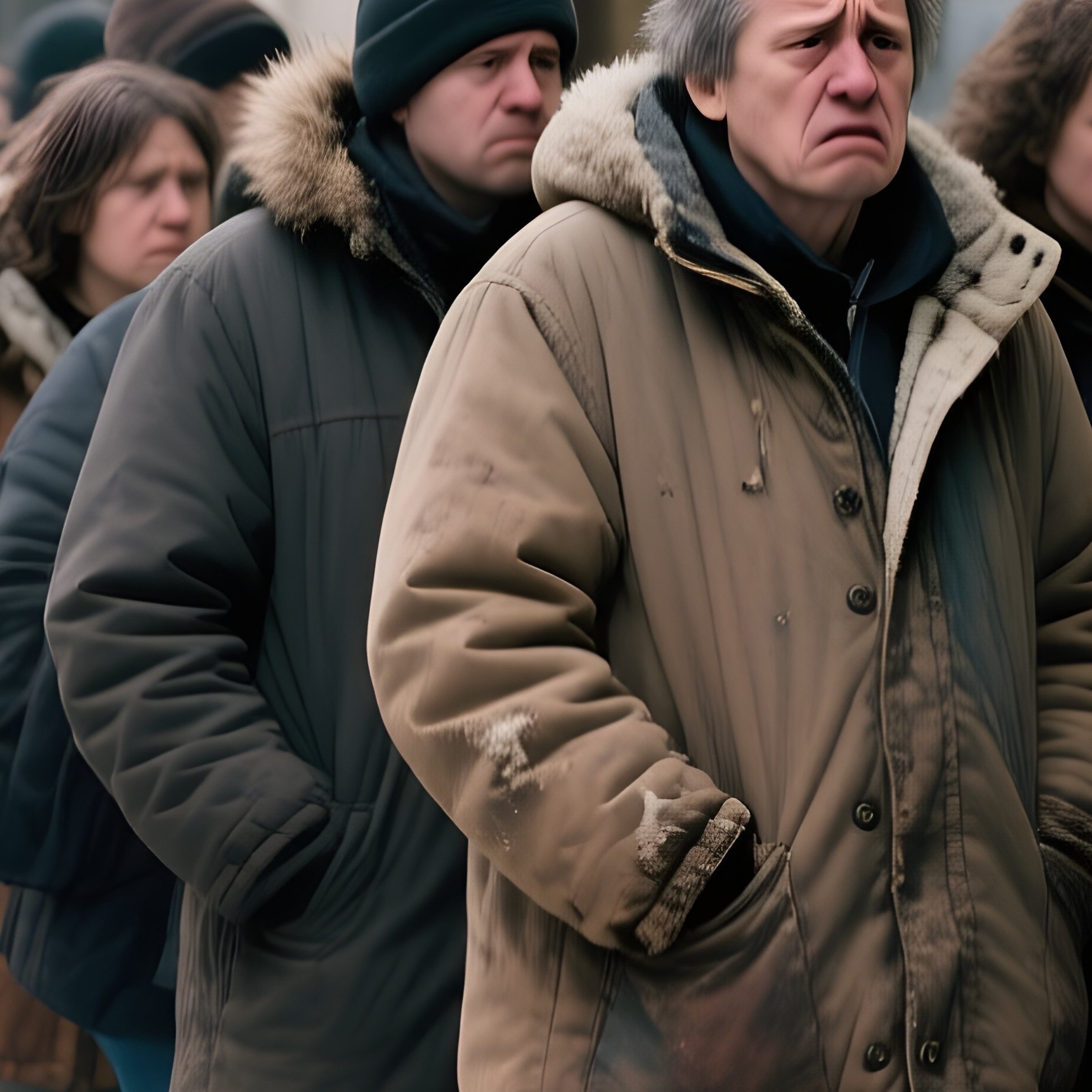 The Queue 1988 Liquor Store Queue During Gorbachev Anti Alcohol Campaign - Full Resolution Quality Preview
