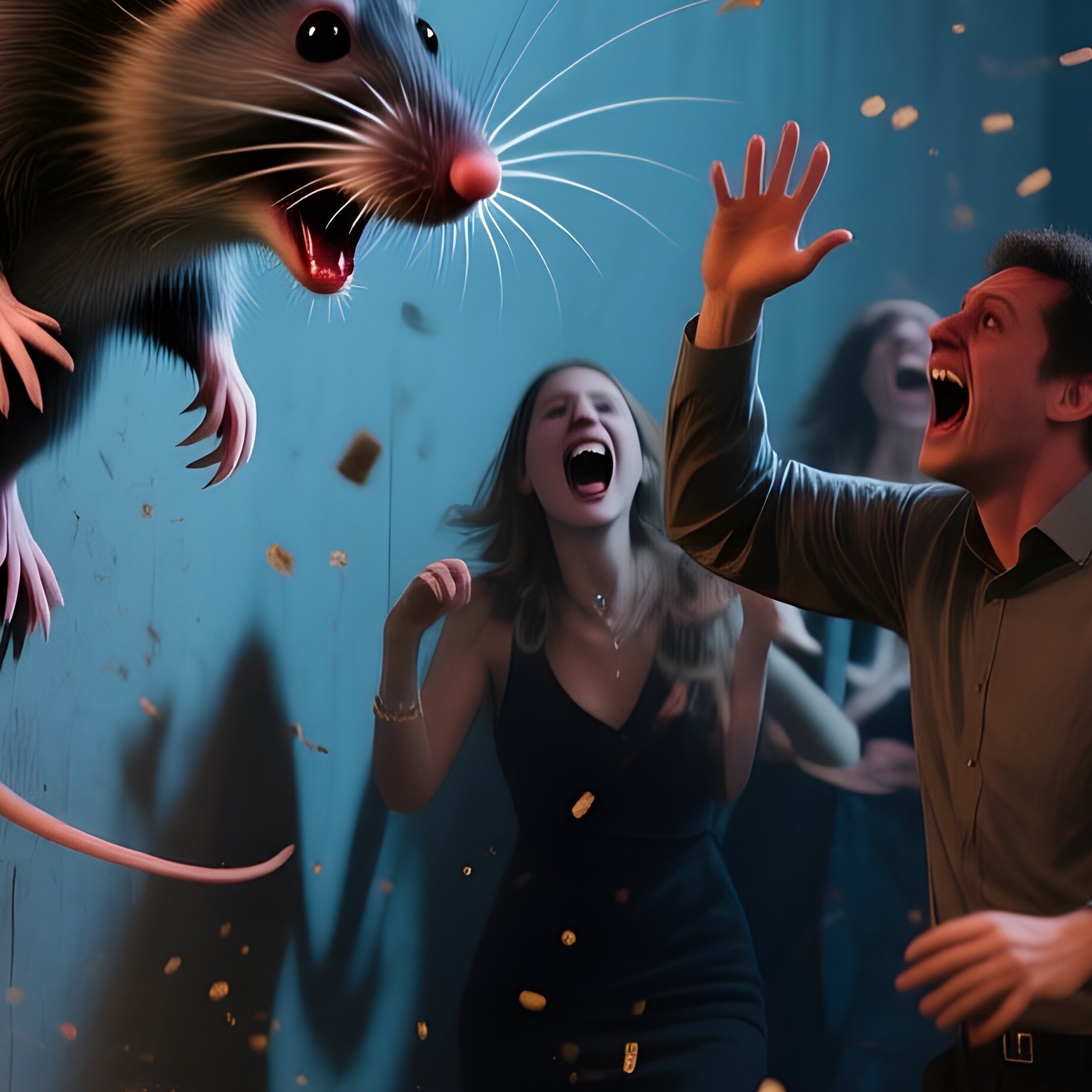 The Rat In The Walls Party Hears Scurrying Behind Drywall Rats Size Dogs - Full Resolution Quality Preview