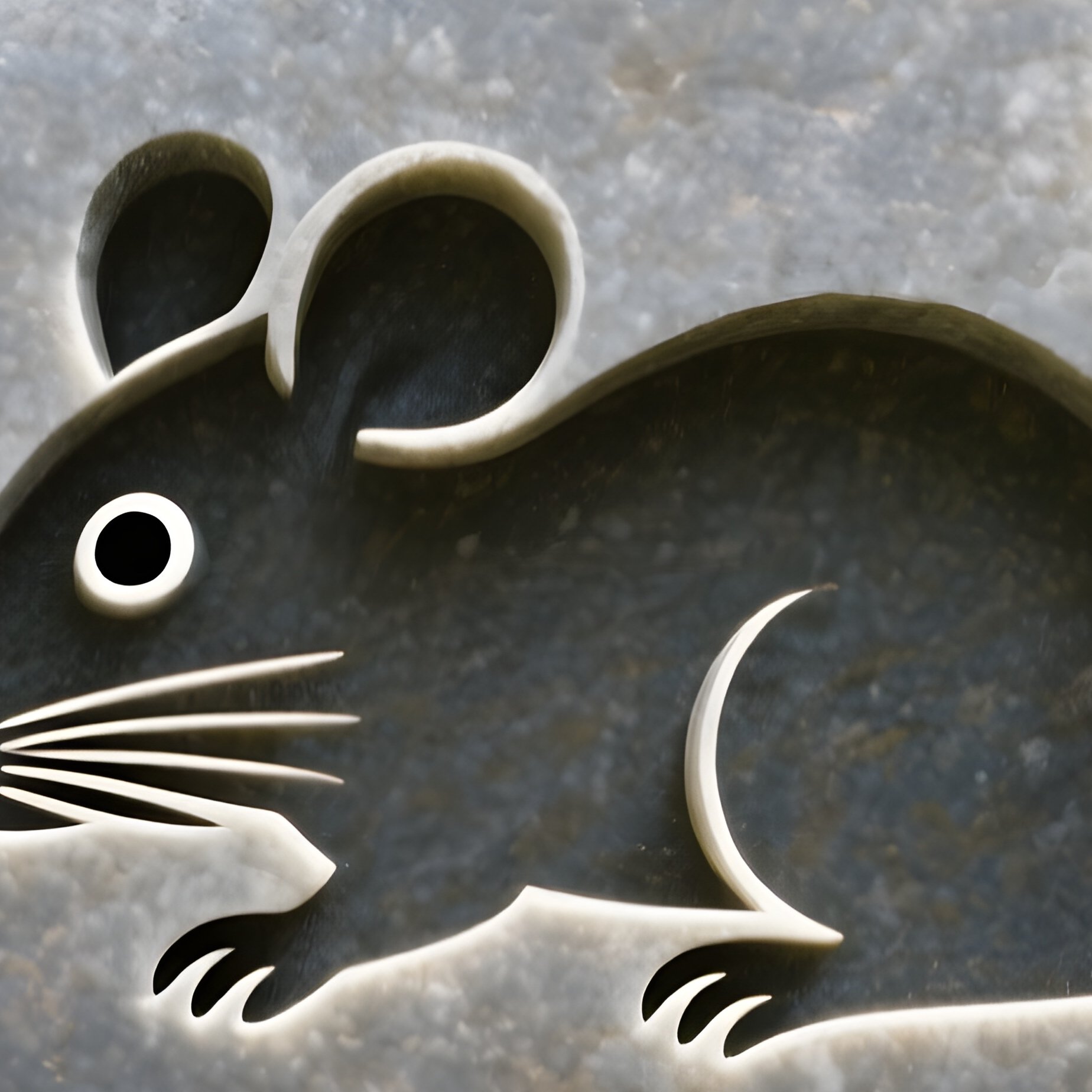 The Rock A Literal Smooth River Stone Drilled Out To Be A Mouse - Full Resolution Quality Preview